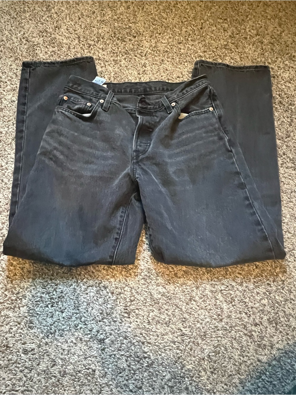 Levi’s 90’s 501 Black Straight-Leg Jeans